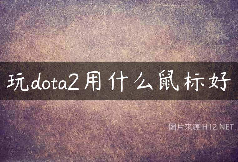 玩dota2用什么鼠标好