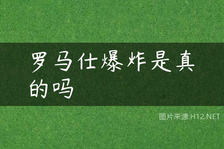 罗马仕爆炸是真的吗