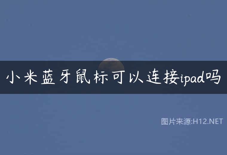 小米蓝牙鼠标可以连接ipad吗