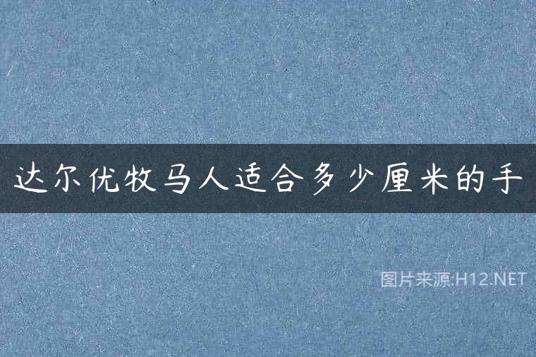 达尔优牧马人适合多少厘米的手