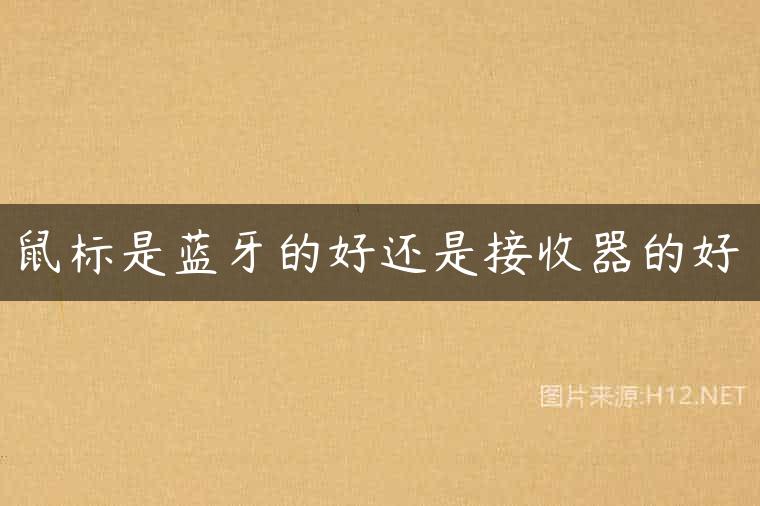 鼠标是蓝牙的好还是接收器的好