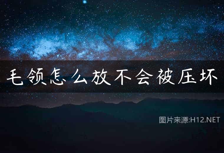 毛领怎么放不会被压坏