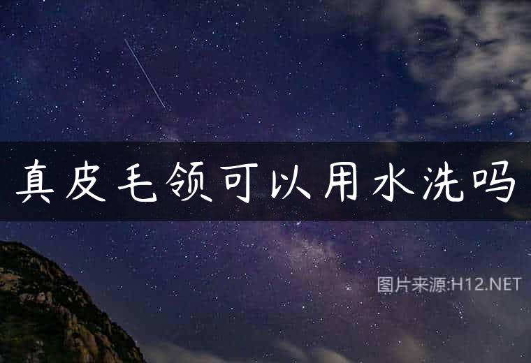 真皮毛领可以用水洗吗