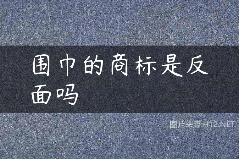 围巾的商标是反面吗