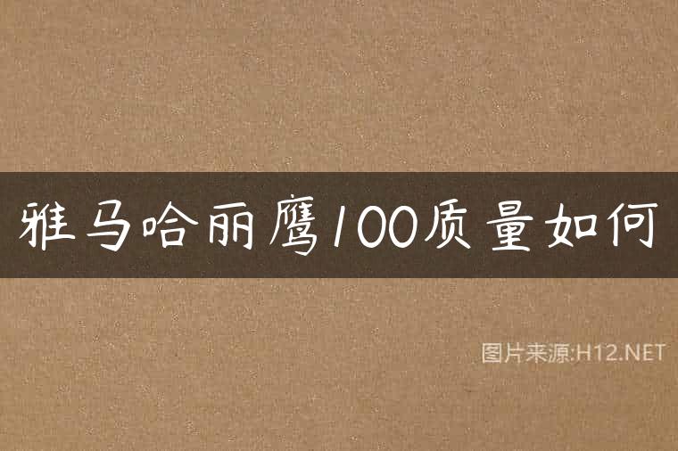 雅马哈丽鹰100质量如何