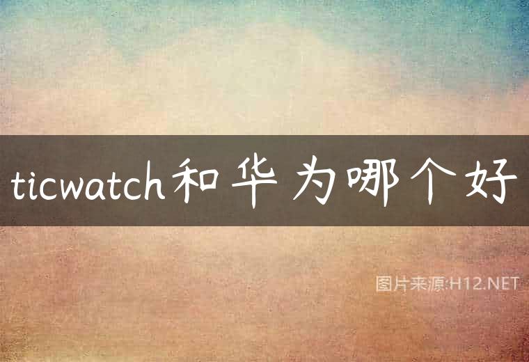 ticwatch和华为哪个好
