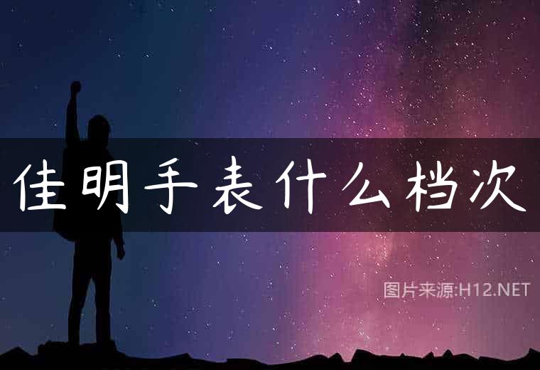 佳明手表什么档次