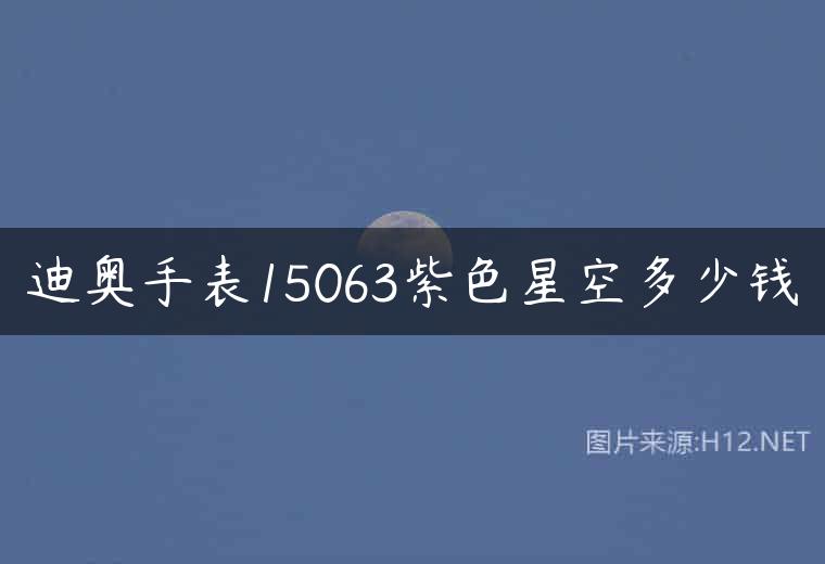 迪奥手表15063紫色星空多少钱