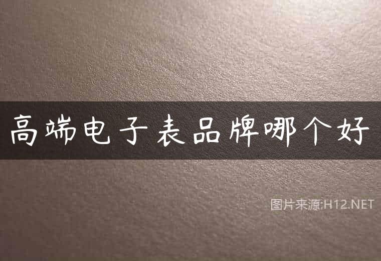 高端电子表品牌哪个好