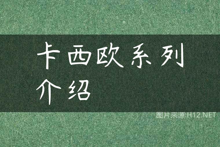 卡西欧系列介绍
