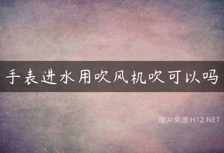 手表进水用吹风机吹可以吗