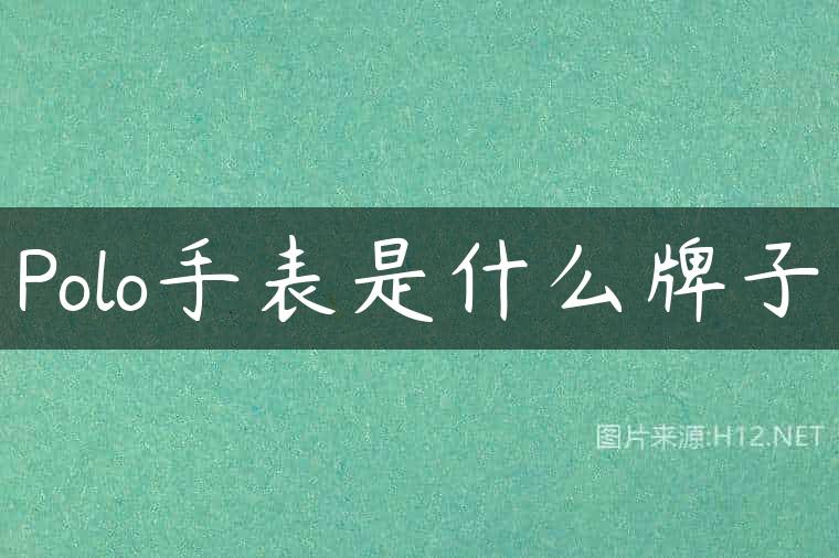 Polo手表是什么牌子
