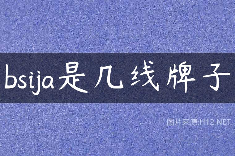 bsija是几线牌子
