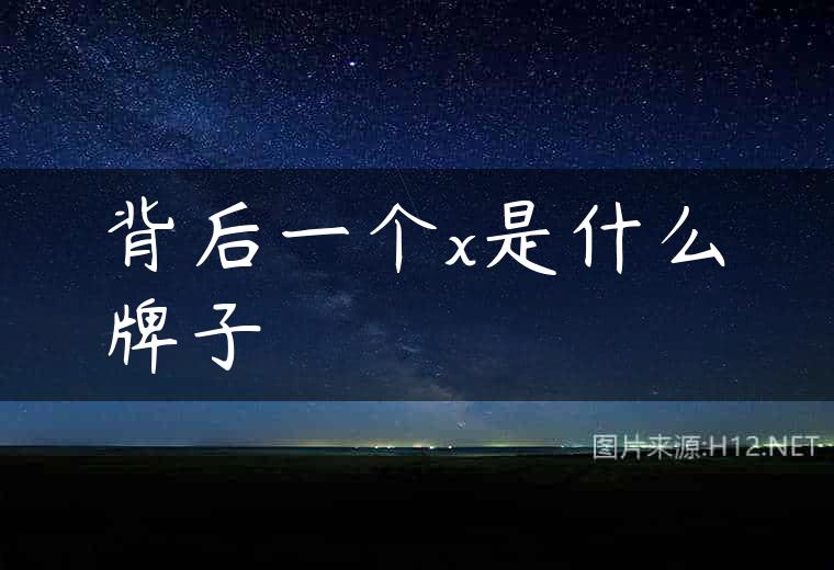 背后一个x是什么牌子