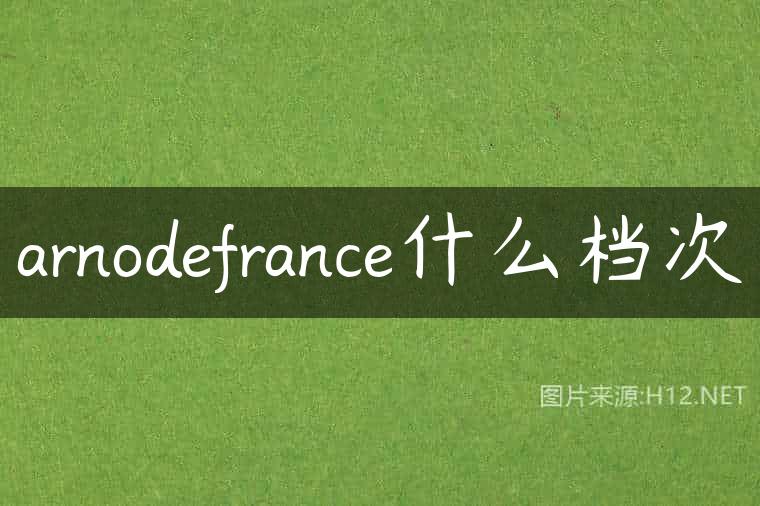 arnodefrance什么档次
