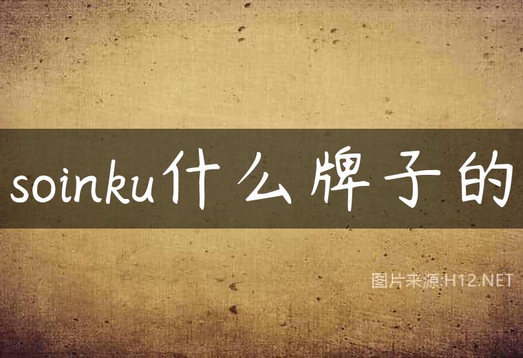 soinku什么牌子的