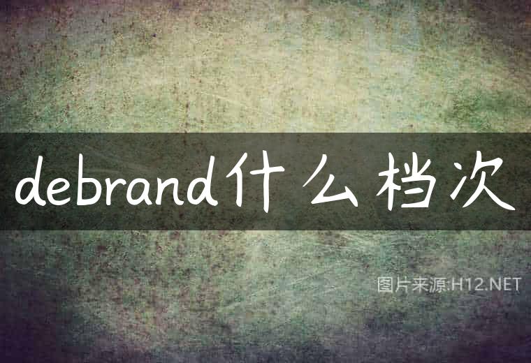 debrand什么档次