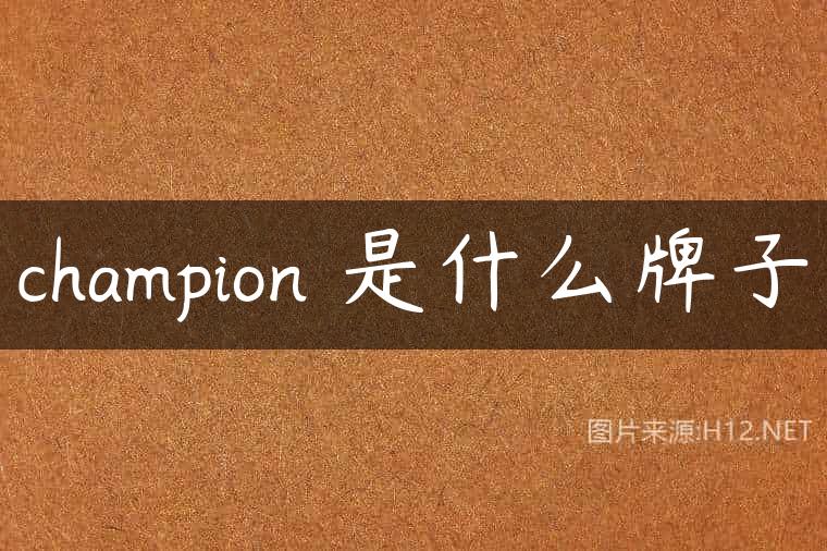 champion 是什么牌子