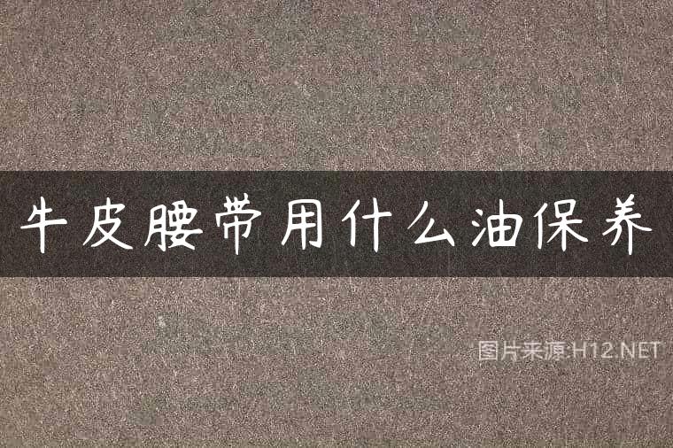 牛皮腰带用什么油保养