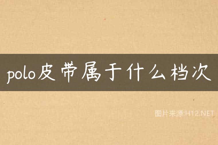 polo皮带属于什么档次