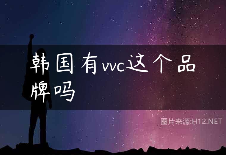 韩国有vvc这个品牌吗