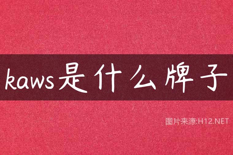 kaws是什么牌子