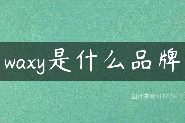 waxy是什么品牌
