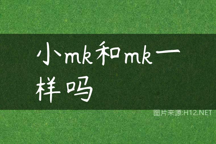 小mk和mk一样吗