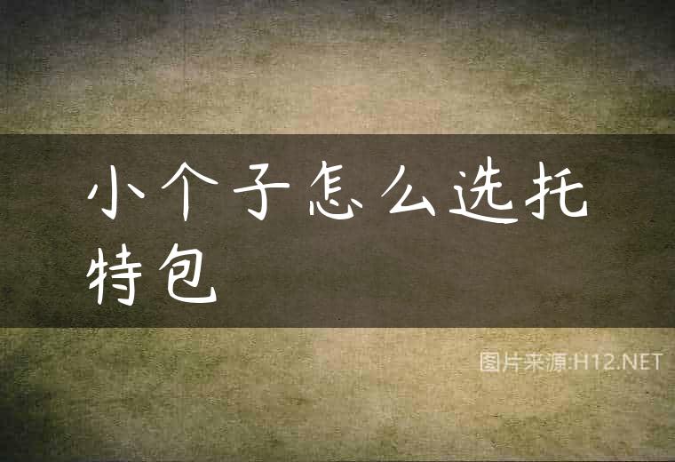 小个子怎么选托特包