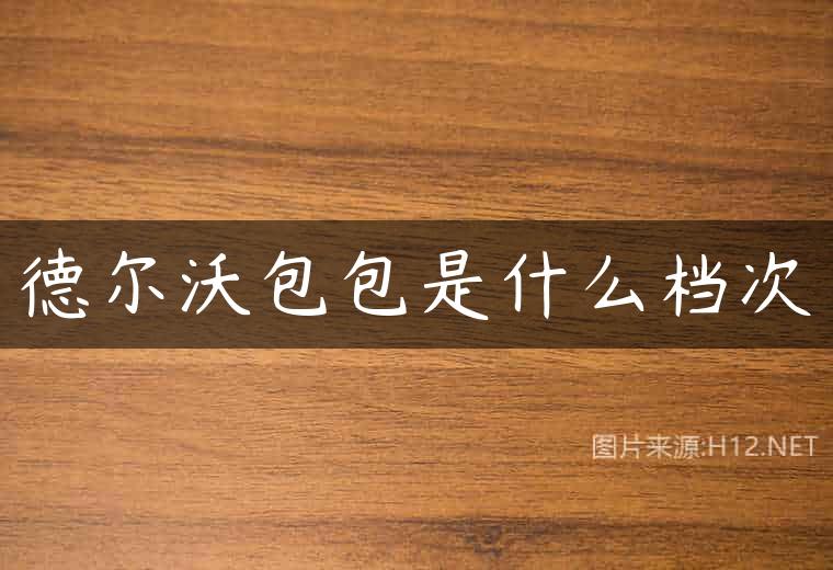 德尔沃包包是什么档次
