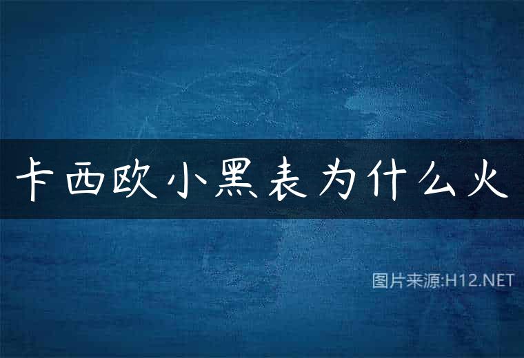 卡西欧小黑表为什么火