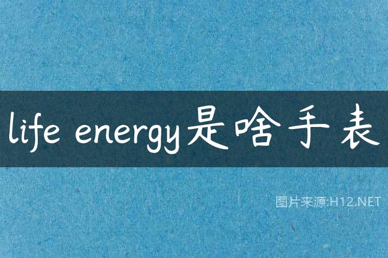 life energy是啥手表
