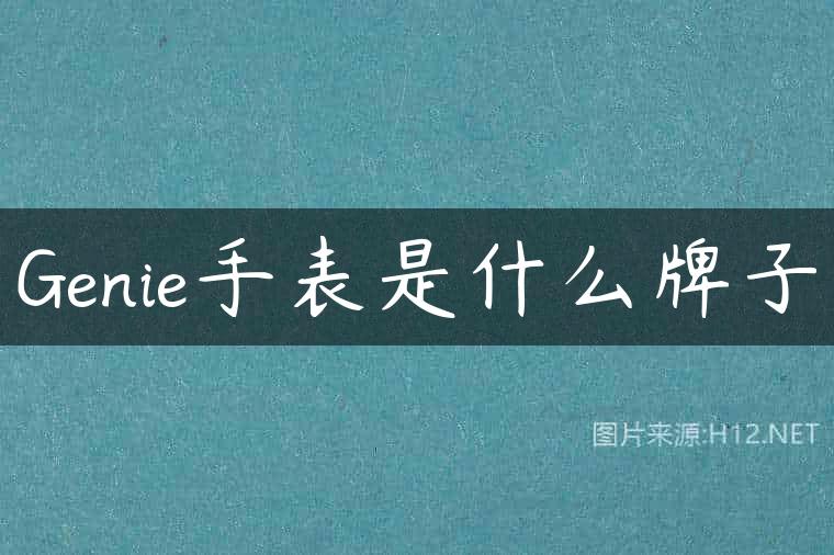 Genie手表是什么牌子