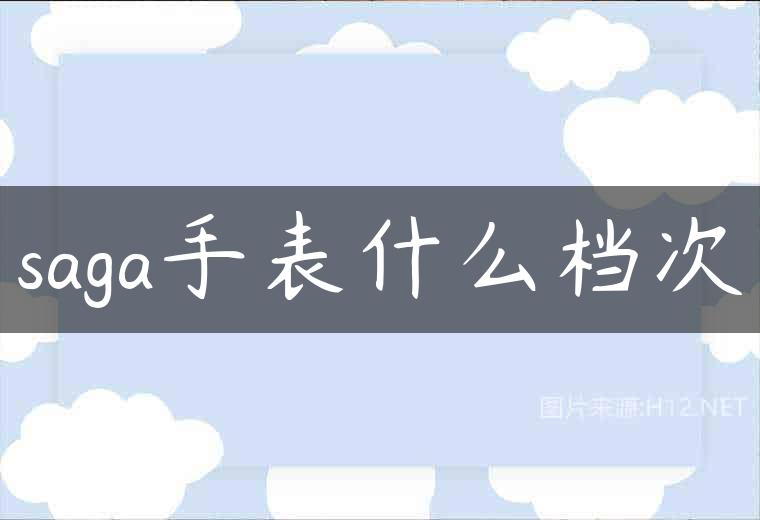 saga手表什么档次