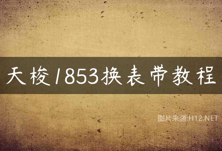 天梭1853换表带教程
