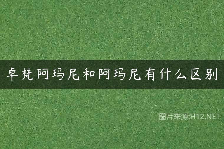 卓梵阿玛尼和阿玛尼有什么区别