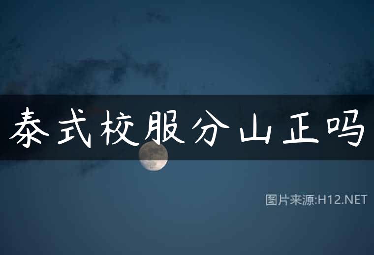 泰式校服分山正吗