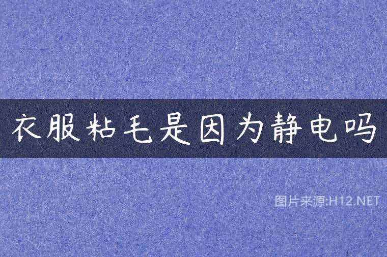 衣服粘毛是因为静电吗