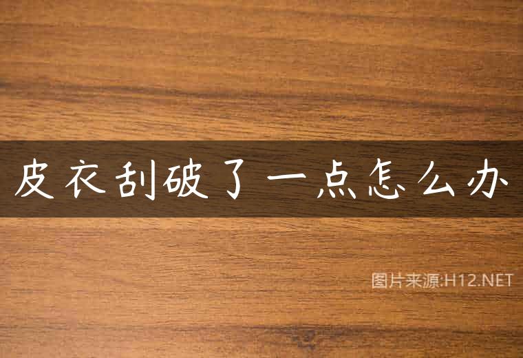 皮衣刮破了一点怎么办