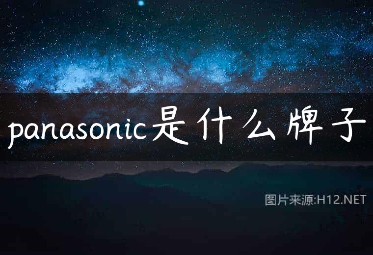 panasonic是什么牌子