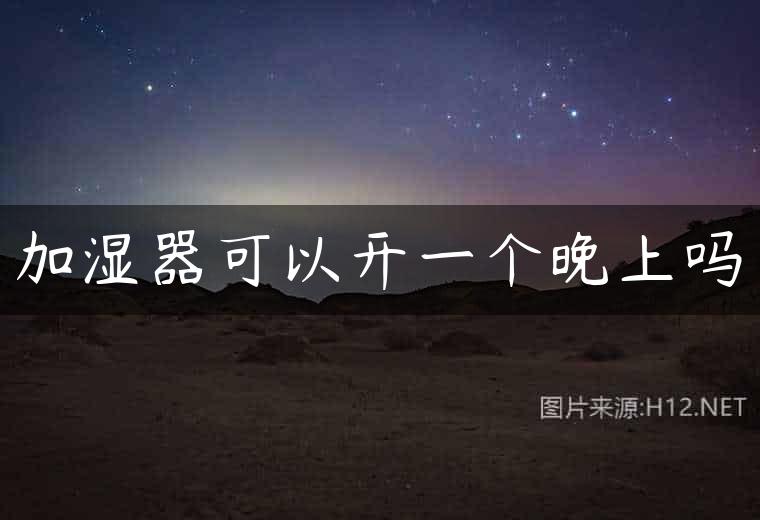 加湿器可以开一个晚上吗