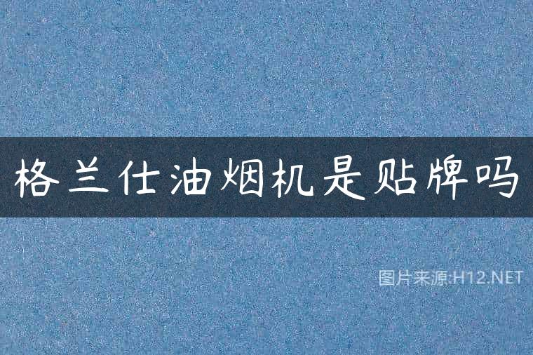 格兰仕油烟机是贴牌吗