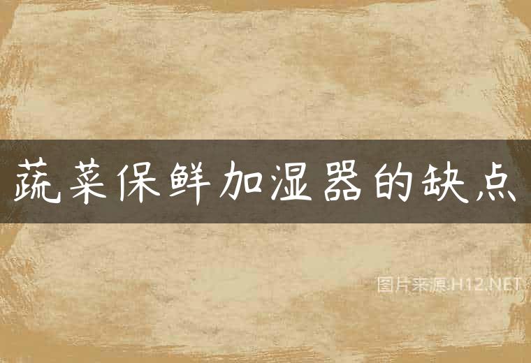 蔬菜保鲜加湿器的缺点