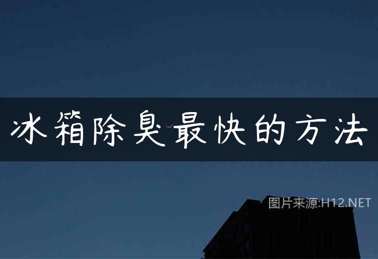 冰箱除臭最快的方法