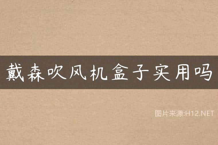 戴森吹风机盒子实用吗
