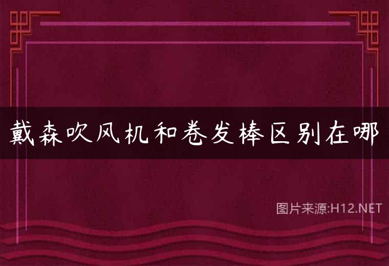 戴森吹风机和卷发棒区别在哪