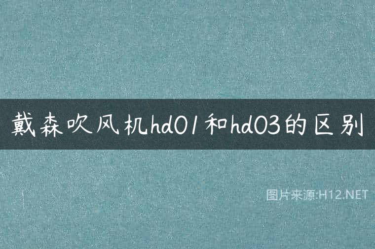戴森吹风机hd01和hd03的区别