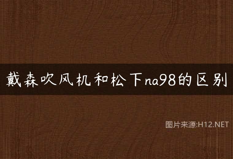 戴森吹风机和松下na98的区别