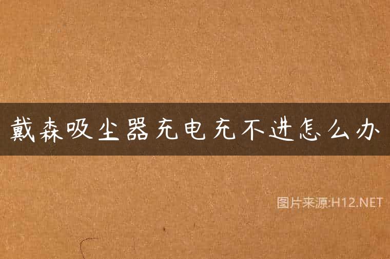 戴森吸尘器充电充不进怎么办