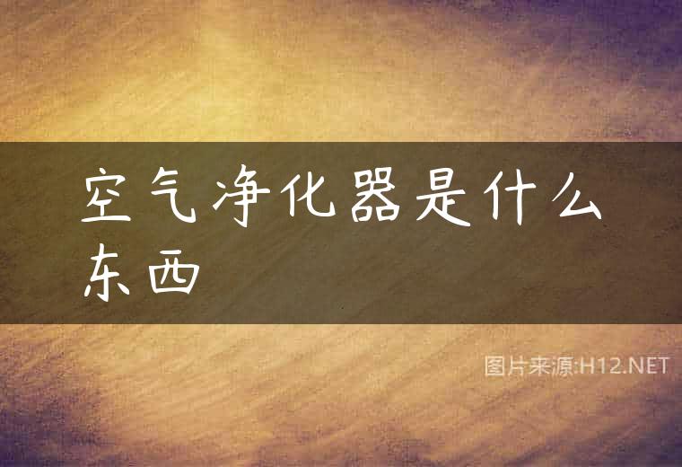 空气净化器是什么东西